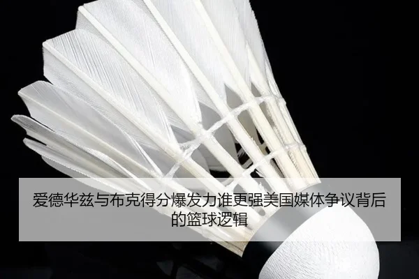 爱德华兹与布克得分爆发力谁更强美国媒体争议背后的篮球逻辑